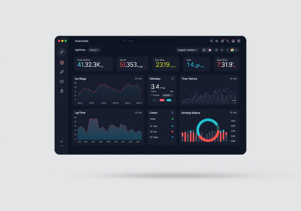 StatusPulse analytics dashboard displaying uptime graphs and incident resolution timelines